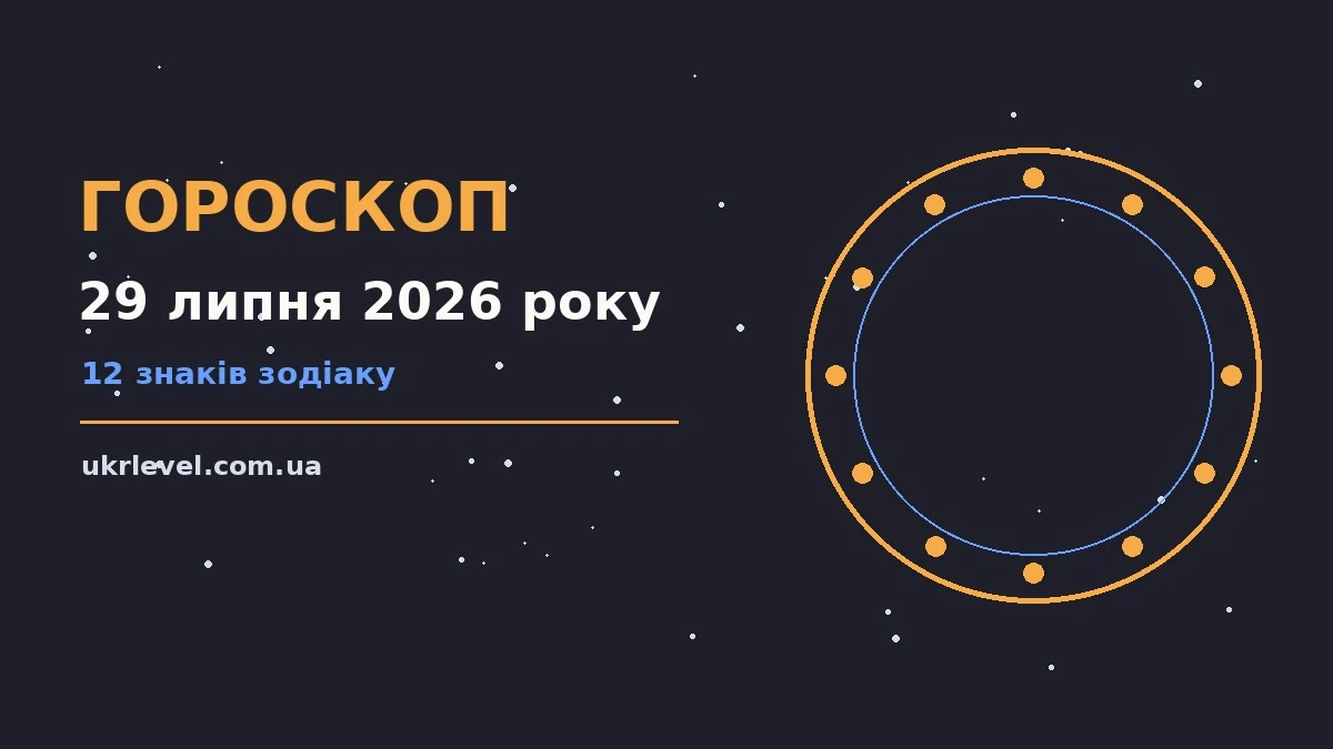 Гороскоп на 29 липня 2026 року: робочі та фінансові орієнтири середи