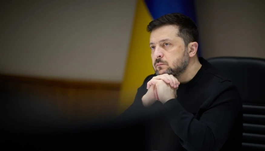 Володимир Зеленський під час вечірнього звернення 24 липня