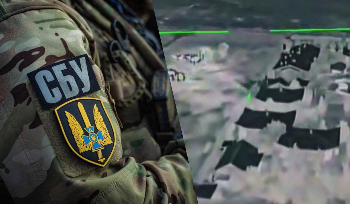 Наслідки удару по пансіонату, що використовувався як координаційний центр ФСБ РФ, з ознаками масштабної пожежі
