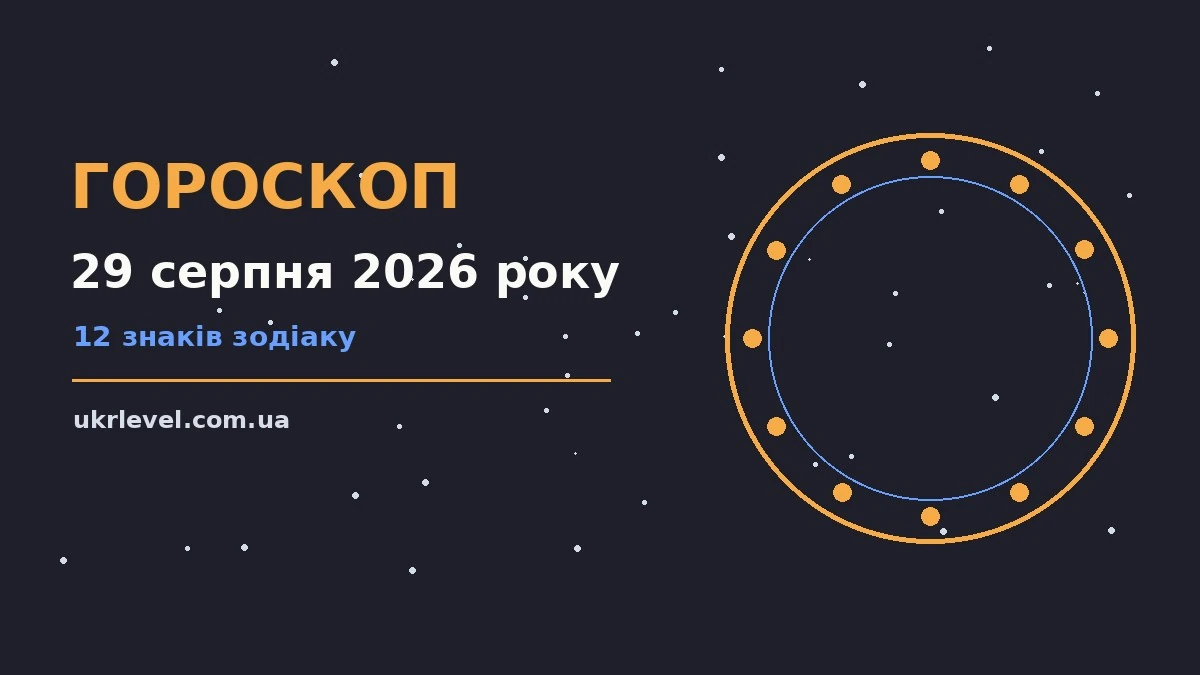 Гороскоп на 29 серпня 2026 року: на що звернути увагу для спокійних і точних рішень