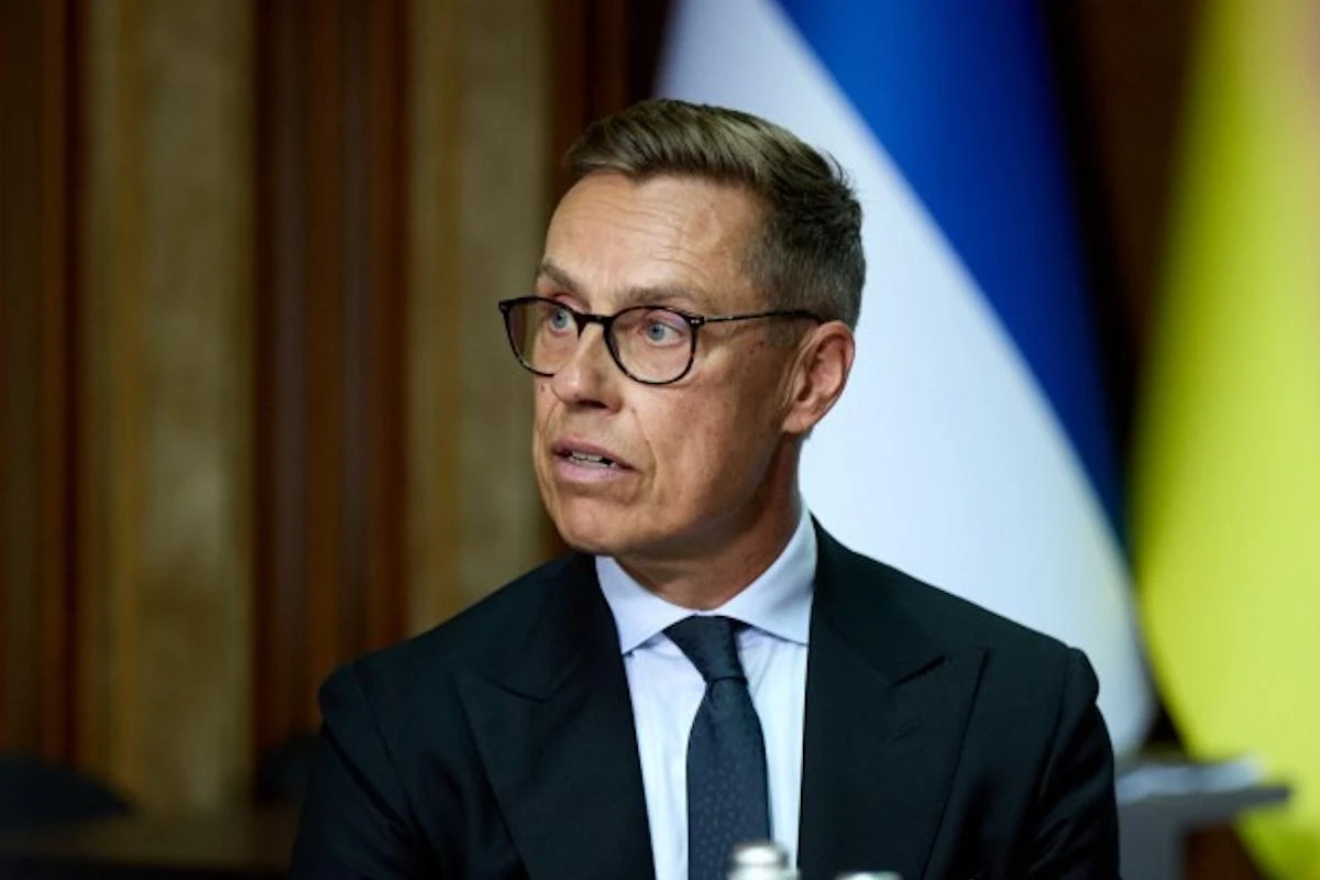 Президент Фінляндії Александр Стубб під час заходу в Києві