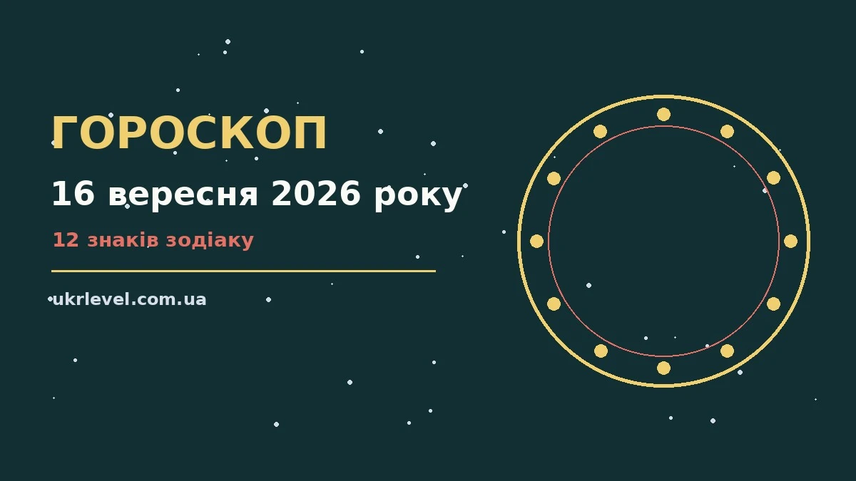 Гороскоп на 16 вересня 2026 року: на що звернути увагу для спокійних і точних рішень