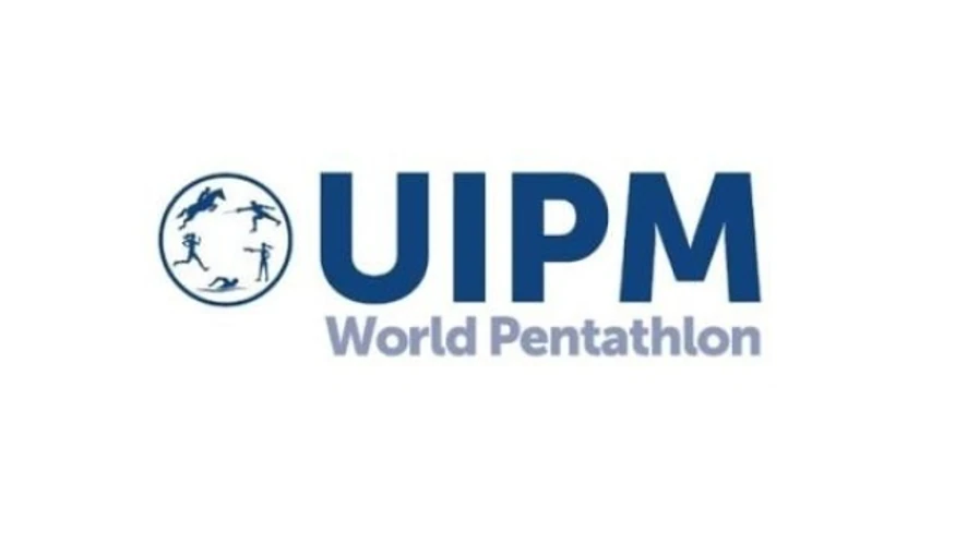 Логотип UIPM і символіка етапу Кубка світу з сучасного п'ятиборства